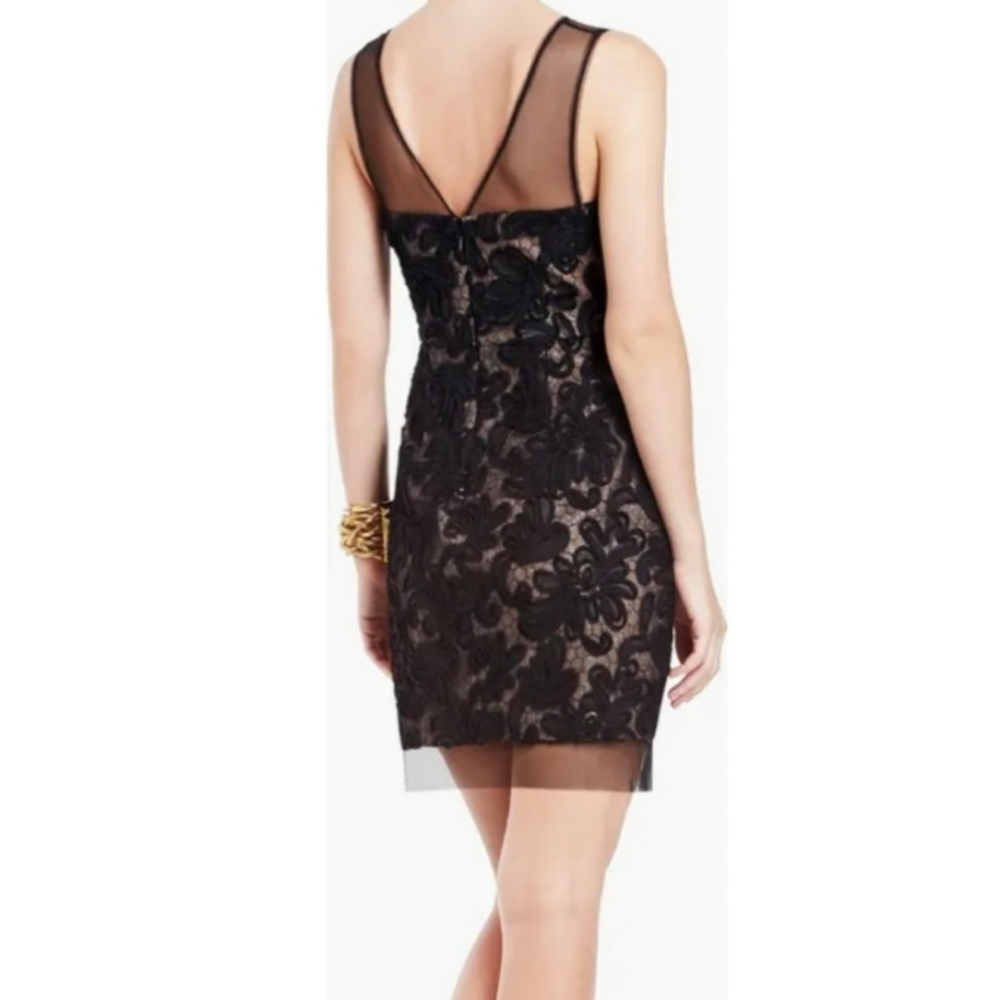 BCBGMAXAZRIA beautiful Embroidered black party dress - Picture 2 of 6